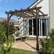 Wooden Outdoor Garden Gazebo Pergola Kit - 3m Width - Wall Mounted Premium Design