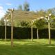 Wooden Garden Gazebo Pergola Kit - 2.4m Width - Premium Design