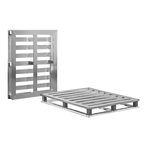 New Age 48" x 40" x 5 1/4" Aluminum Tube Frame Pallet with Center Base Tube 99613