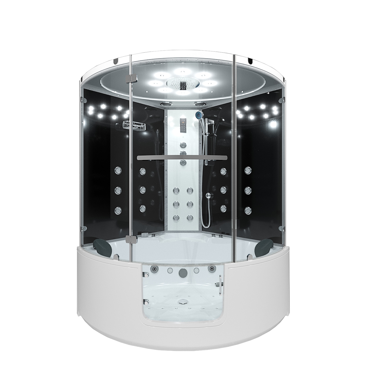 AcquaVapore Dampfdusche Whirlpool Dusche Duschkabine K60-SW-TH 140x140cm OHNE Zusatzoptionen Image