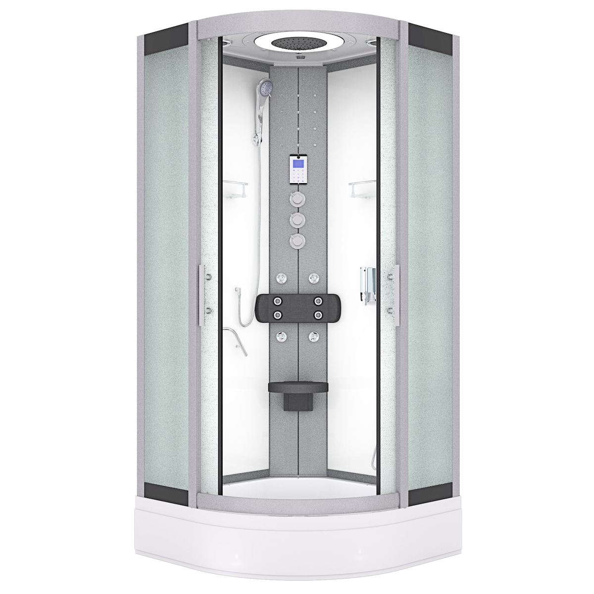 AcquaVapore Komplettdusche Duschkabine Fertigdusche Dusche D58-50M1-EC 90x90 cm mit 2K Scheiben Versiegelung Image