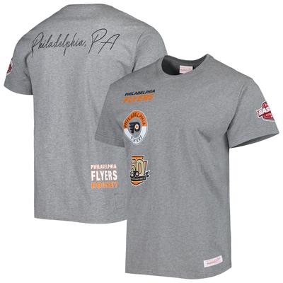 Mitchell & Ness Herren-T-Shirt „Philadelphia Flyers City Collection“ in Heather Grey Image