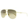 Gucci Accessories | Gucci Pilot Sunglasses Gg0336s 001 Gold 60mm 22 | Color: Gold | Size: Os