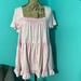 Free People Dresses | Euc Free People Oversized Tye Dye Pattern Ruffled Short Sleeve Mini Dress | Color: Pink | Size: S