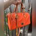 Dooney & Bourke Bags | Dooney Orange Leather Satchel Barrel Bag 28cm | Color: Orange | Size: Approx 11”X8”X6.5”