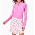 Lilly Pulitzer Shorts | Lilly Pulitzer Monica Skort In Prosecco Pink Oversized Diamond Eyelet | Color: Pink/White | Size: 00