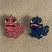 Disney Other | 2 Disney Tangled Pascal Chameleon Rapunzel Pins 2014 Hidden Mickey Pink & Blue | Color: Pink/Purple | Size: Os