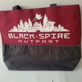 Disney Bags | Disney Star Wars Galaxy’s Edge Canvas Tote Bag. Black Spire Outpost | Color: Brown/Red | Size: 14" X 18” X 5"