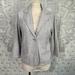 American Eagle Outfitters Jackets & Coats | Euc $98 American Eagle Aeo Thick Fleece Stretch Blazer Jacket Coat 3/4 Grey L | Color: Gray | Size: L