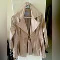 Jessica Simpson Jackets & Coats | Jessica Simpson Jacket/Blazer - Cream/Gold Color, Size Is Large | Color: Cream | Size: L