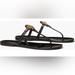 Tory Burch Shoes | Mini Miller Jelly Thong Sandal | Color: Black | Size: 9
