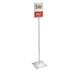 Azar Displays 8.5"W x 11"H Pedestal Two-Sided Sign Holder Stand on Square Metal Base Plastic | 56 H x 8.5 W x 12 D in | Wayfair 300863