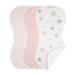 Desert Sun Absorbent Burp Cloths by Sweet Jojo Designs in Pink/White | 9.5 W in | Wayfair 3P-Burp-DesertSun-PRT