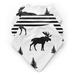 Rustic Patch Fabric Bandana Baby Bibs by Sweet Jojo Designs in Black/White | 11 W in | Wayfair 3P-Bib-RusticPatch