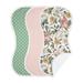 Vintage Floral Absorbent Burp Cloths by Sweet Jojo Designs in Green/Pink | 20 H x 9.5 W in | Wayfair 3P-Burp-VintageFloral-PK-GR