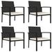 Latitude Run® Modern Dining Chairs Outdoor Patio Rattan Dining Chair Poly Rattan Metal | 32.7 H x 20.9 W x 23 D in | Wayfair