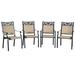 Canora Grey Radmilo Stacking Patio Dining Armchair Sling in Black/Brown | 37.8 H x 23.4 W x 25.6 D in | Wayfair 5E95A318BD1346189D6452D9C53F90E3