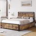 17 Stories Xayden Panel Bed Wood & Metal/Metal in White | 47 H x 58 W x 80 D in | Wayfair 7E6FFDAA4FA5475DA379093F7EC94DF3