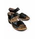 Avena Damen Sandalen Schwarz Animal-Muster