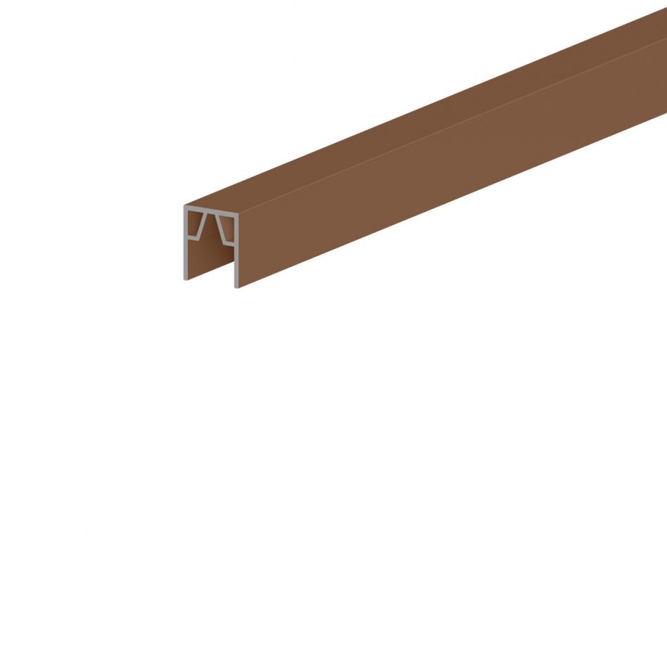 TraumGarten Sichtschutzzaun SYSTEM Endprofil Abschlussprofil oben Bambus, 174 cm Image