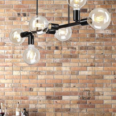 Deckenlampe Eliza Lamkur, dimmbar, schwarz, für Wohn- / Esszimmer, Metall, Modern, Deckenlampe Image