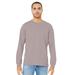Bella + Canvas 3501CVC CVC Jersey Long-Sleeve T-Shirt in Heather Pink Gravel size Large | Cotton/Polyester Blend BC3501CVC
