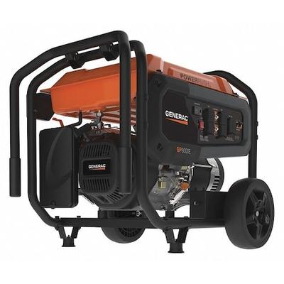 GENERAC 7676 Portable Generator, Gasoline, 8,000 W Rated, 10,000 W Surge,