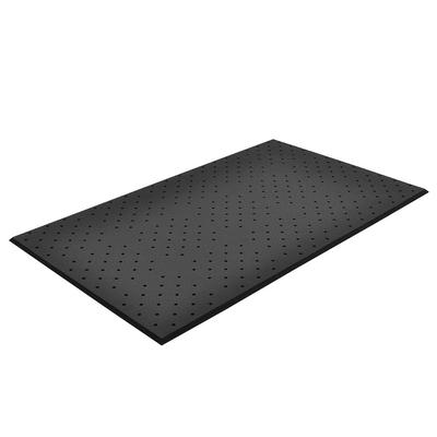 NoTrax T17P0034BL Superfoam Comfort Floor Mat, 3' x 4', 5/8 in Thick, Perforated, Black