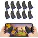 10PCS Finger Sleeve for PUBG Mobile Game 0.3mm Silver Fiber Extremely Thin Fit All Touchscreen Devices Gamer Thumb Protector/Stabilizer/Compression Support Sleeve (Blue)