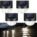 Solar Deck Lights Outdoor Solar Step Lights Waterproof Led Solar lights Auto on/off Solar Powered Wall Lights for Outdoor Patio Garden Pathway