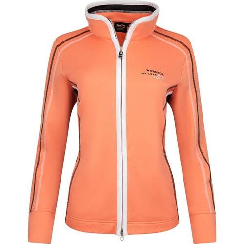 CANYON Damen Funktionsjacke Sweatjacke, Größe 50 in light orange-white-black