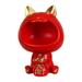 Cat Statue Storage Tray Ornament Jewelry Tray Decorative Creative Candy Storage Box Desk Organizer Sundries Container for Bedroom Tabletop Red