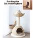 Kohola Bay 29-inch Beige Condo Small Cat Tree Stylish Natural & Aesthetic Handwoven Eco-Friendly & Sustainable Handmade Cat Tower for Large Adult Cats
