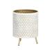 Honeycomb Mid-Century Modern Planter with 3-Leg Metal Base