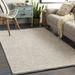 Hauteloom Gateway Wool Living Room Bedroom Area Rug - Solid & Border - Gray Ivory - 9 x 12