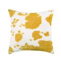 Soft Series Square Decorative Throw Pillow Case Cusion For Couch Yellow 17.7 x 17.7
