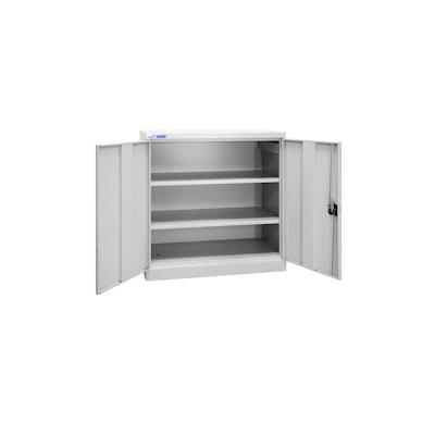 PROREGAL Wandschrank Small Owl mit 2 Fachböden + 3 Punktverriegelung | HxBxT 100x95x50cm | Lichtgrau Image