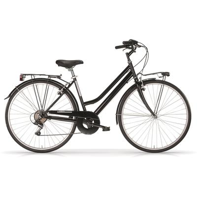 Trekkingrad MBM "Touring" Gr. 46, schwarz (schwarz, schwarz), Fahrräder, 46cm, 28 Zoll (71,12cm), für Damen, Kettenschaltung Image