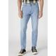 Slim-fit-Jeans WRANGLER "Texas Slim" Gr. 38, Länge 32, blau (starlite) Herren Jeans Slim Fit