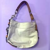 Coach Bags | Coach White Leather Zoe Hobo Medium Shoulder Bag | Color: White | Size: Os