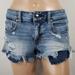 American Eagle Outfitters Shorts | Aeo Denim X Shorties, 30" Waist, 360 Super Stretch Distressed | Color: Blue | Size: 6