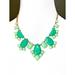Kate Spade Jewelry | Kate Spade Green Day Tripper Bib Statement Necklace Euc | Color: Gold/Green/Red | Size: Os