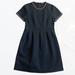 Madewell Dresses | Madewell Black Mini Dress Beaded Neck And Arm 10 | Color: Black | Size: 10