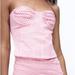 Zara Tops | New With Tags Zara Gingham Corset Top!! Size Medium But Fits More Like A Small! | Color: Pink/White | Size: M