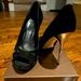 Gucci Shoes | Gucci Black Suede Heels Size 7 1/2 | Color: Black | Size: 7.5