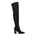 Nine West Shoes | Nine West Women's Barret Black Suede Over-The-Knee Heeled Boot Zipper Size 7 | Color: Black | Size: 7