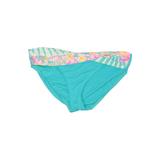 Coco Reef Swimsuit Bottoms: Blue Floral Swimwear - Women's Size Medium