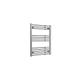 Reina Straight Heated Towel Warmer, Modern Towel Radiator Wall Mounted, Flat Heating Ladder, Bathroom Accessories, Towel Rail with Fixtures, 800mm x 600mm (Chrome)