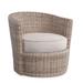 Braxton Culler Paradise Bay Swivel Patio Chair w/ Cushions Wicker/Rattan in Brown | 28 H x 31 W x 32 D in | Wayfair 486-005/6301-85
