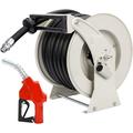 Domccy® Fuel Hose Reel 1" x 50' Spring Driven Retractable Diesel Hose Reel 300 PSI Industrial Auto Swivel in Gray | Wayfair Wayfair04-3783206-01